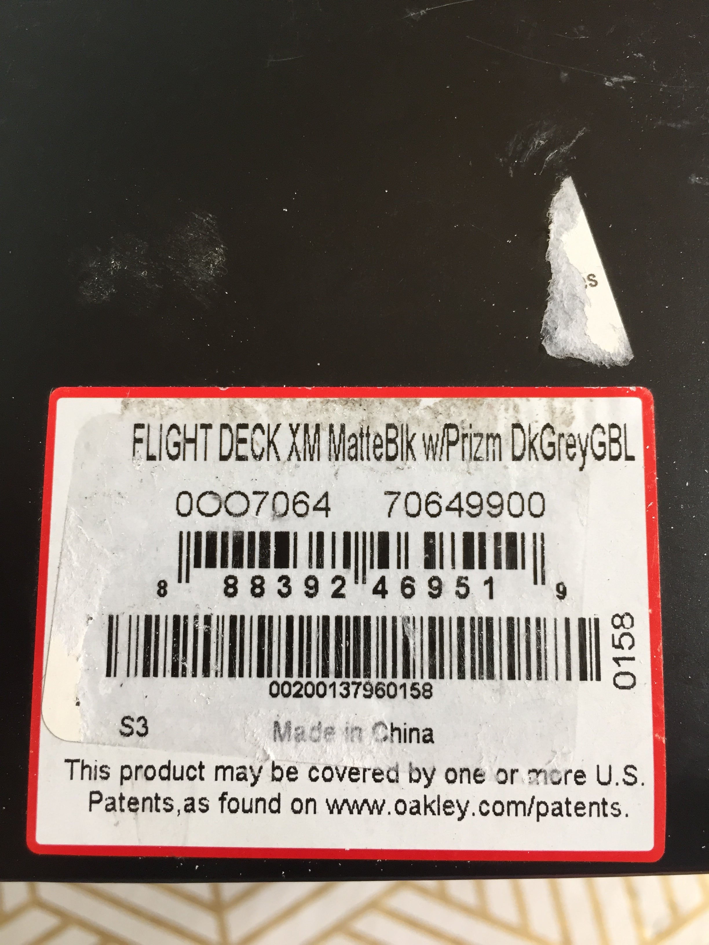 Oakley Flight Deck XM Matte Black Prizm Dark Grey 0OO7064 (7932542845166)